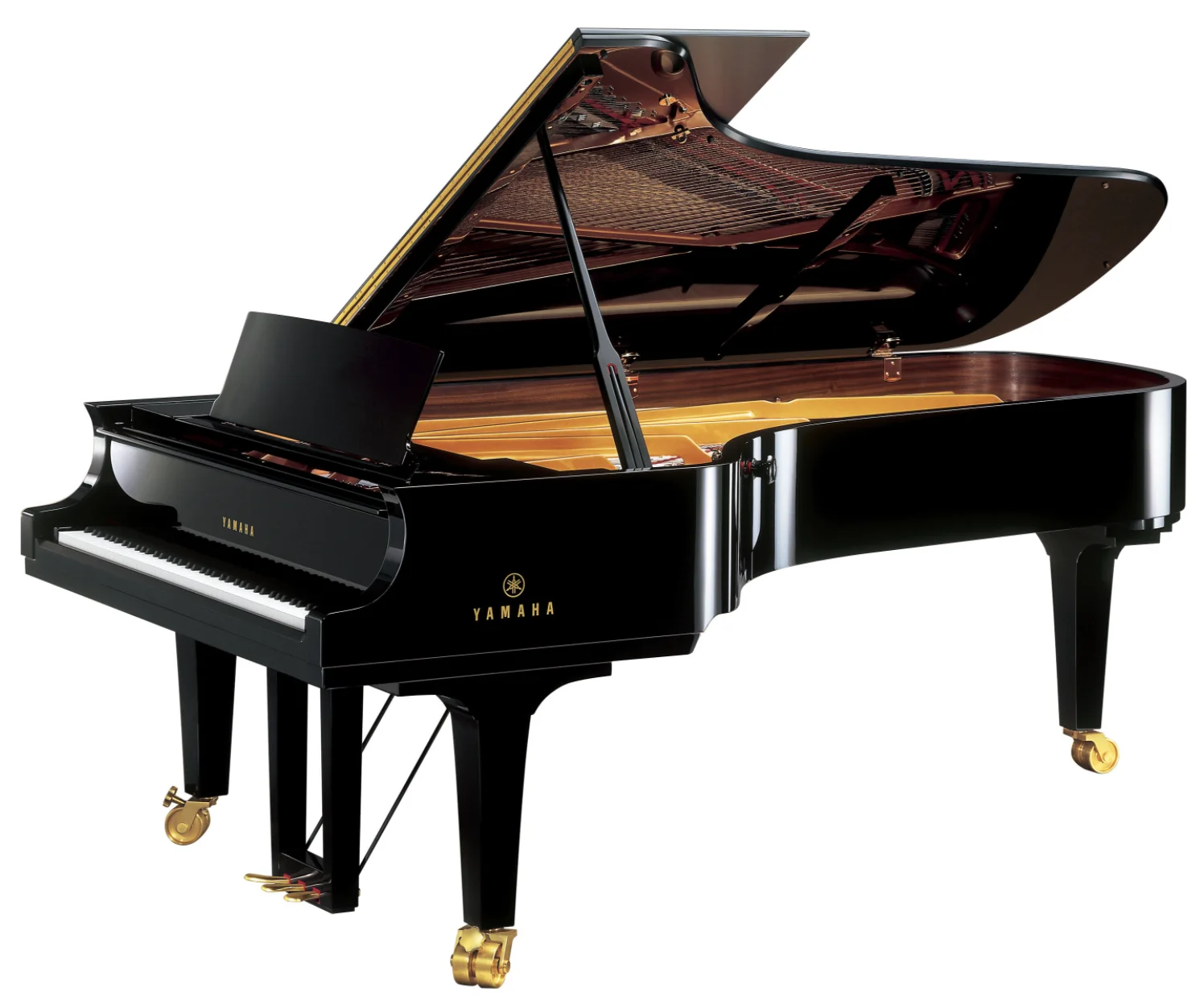 Концертный рояль Yamaha на сцене